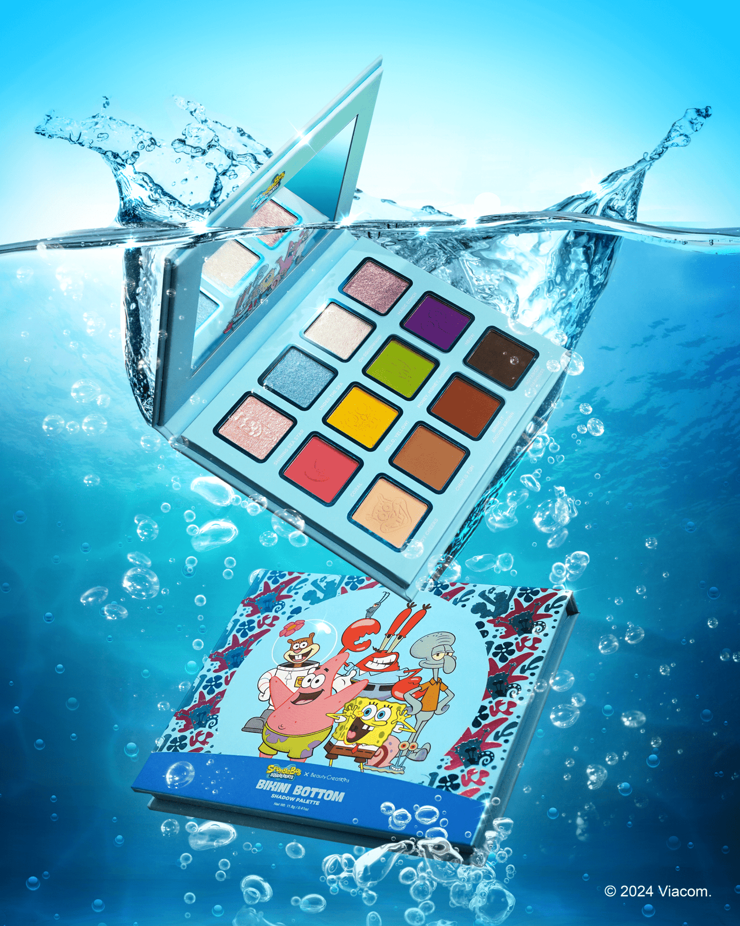 SpongeBob "Bikini Bottom" Eyeshadow Palette - Festievibes Cosmetics