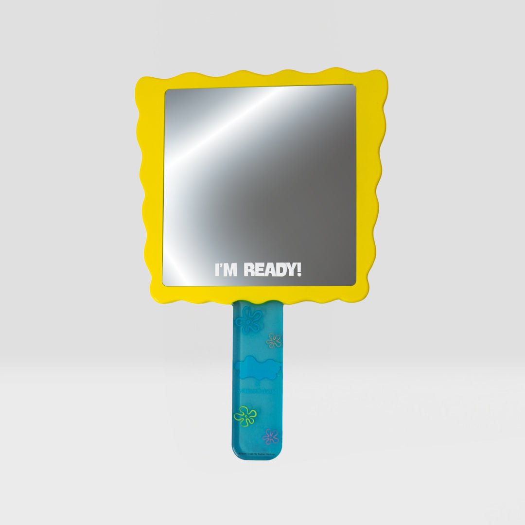 SpongeBob "I'm Ready" Hand Mirror - Festievibes Cosmetics