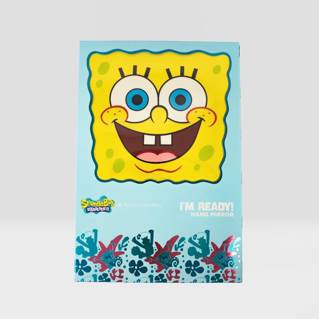 SpongeBob "I'm Ready" Hand Mirror - Festievibes Cosmetics