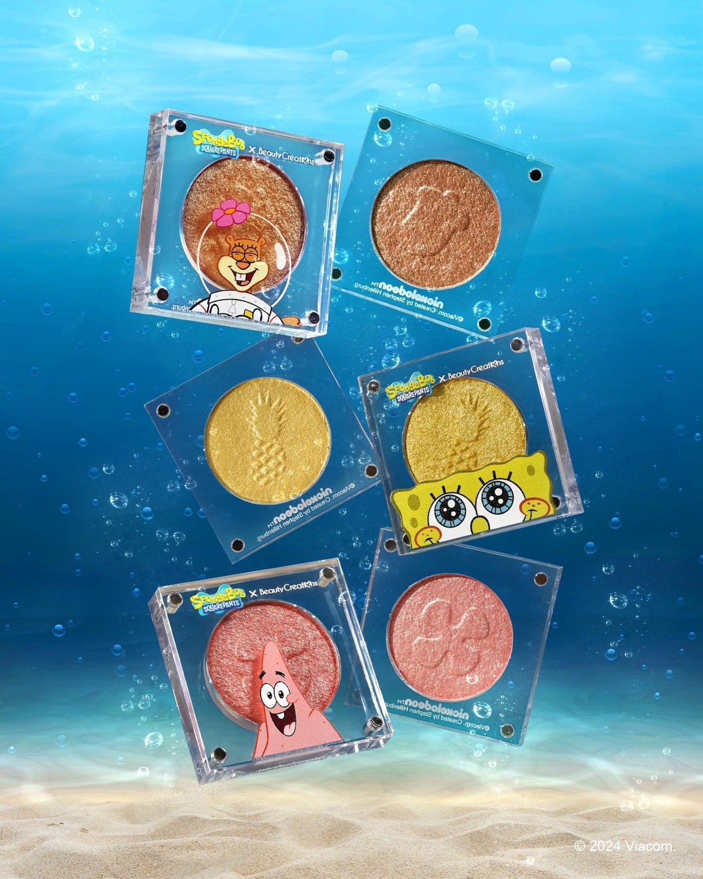 SpongeBob SquarePants Single Cream - to - Powder Eyeshadow - Festievibes Cosmetics