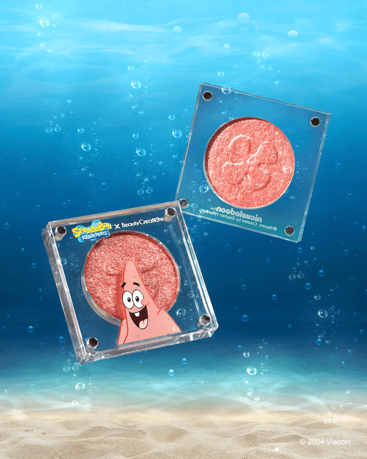 SpongeBob SquarePants Single Cream - to - Powder Eyeshadow - Festievibes Cosmetics