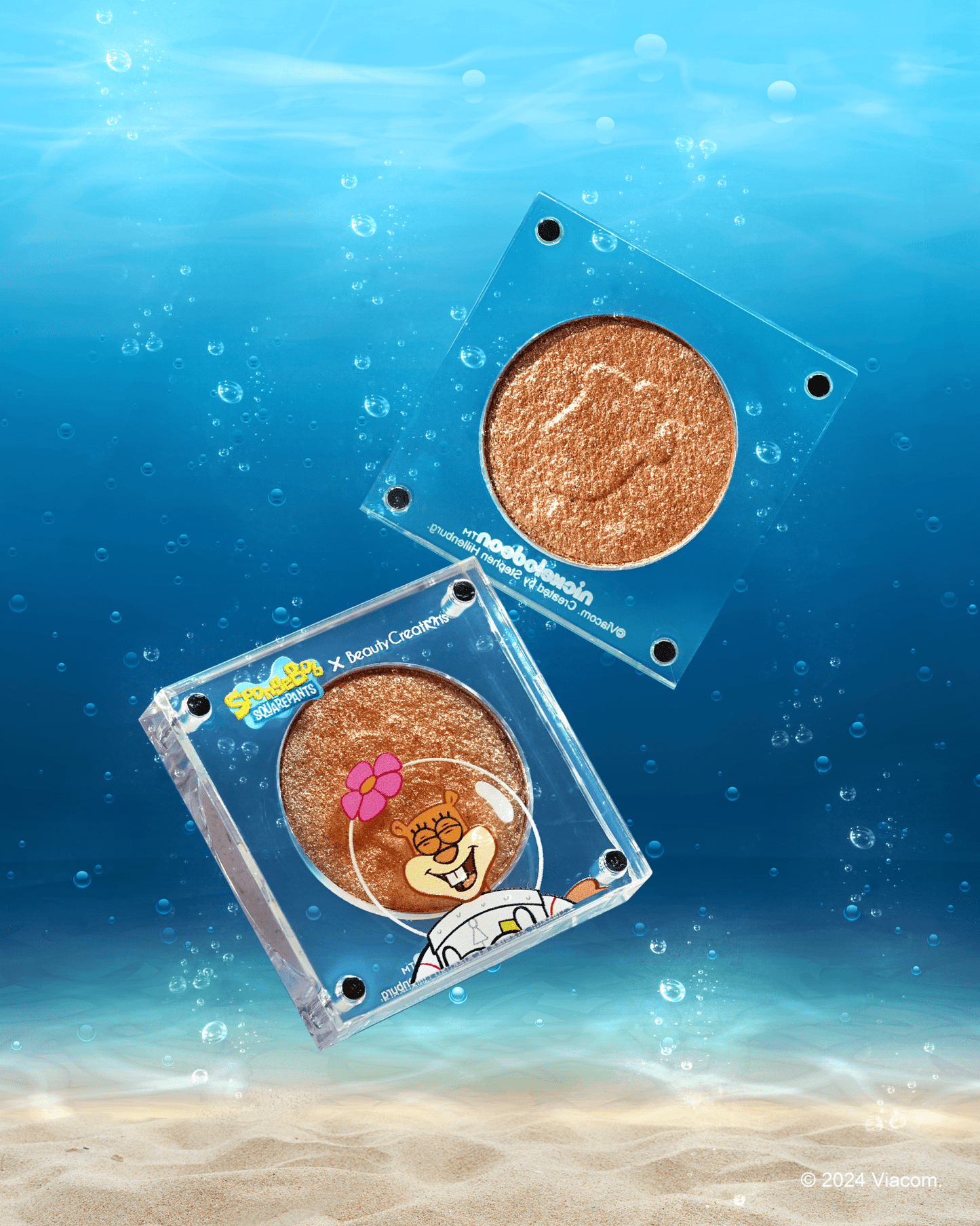 SpongeBob SquarePants Single Cream - to - Powder Eyeshadow - Festievibes Cosmetics
