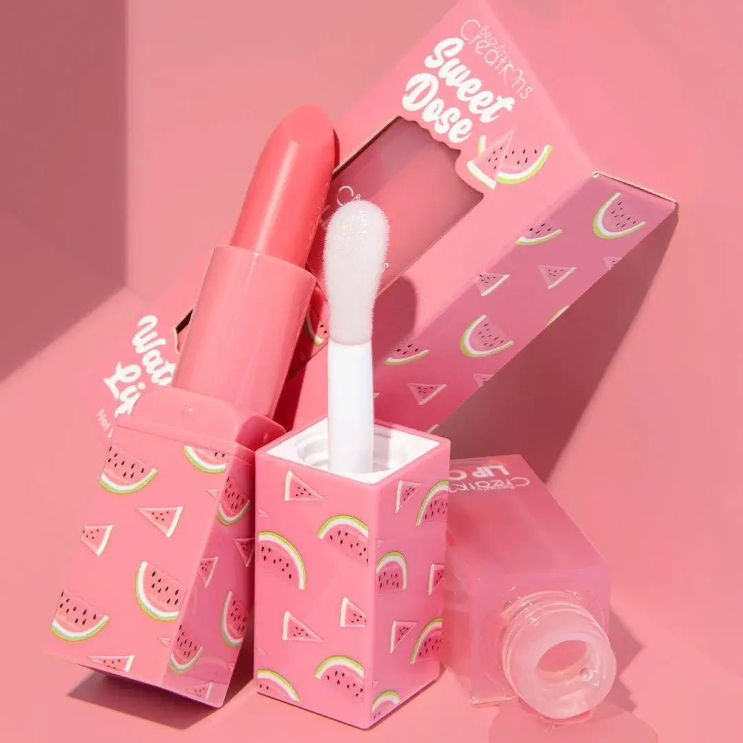 Sweet Dose Lip Scrub and Lip Oil Duo Collection - Festievibes Cosmetics