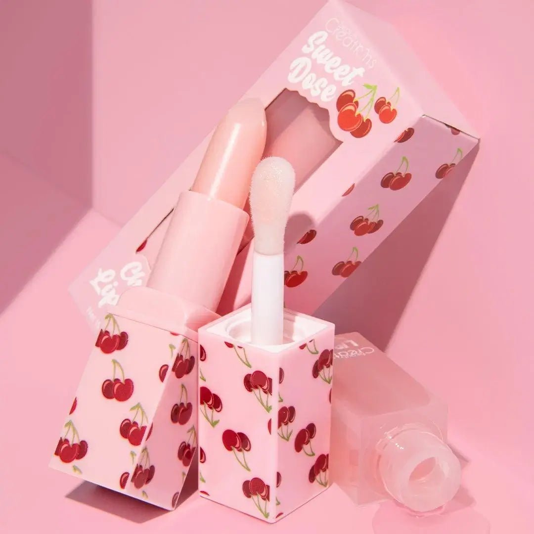 Sweet Dose Lip Scrub and Lip Oil Duo Collection - Festievibes Cosmetics