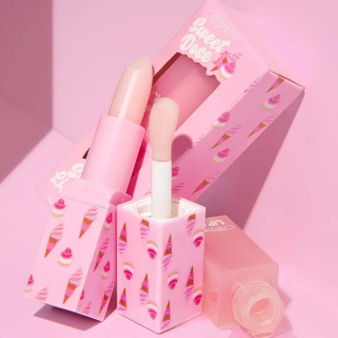 Sweet Dose Lip Scrub and Lip Oil Duo Collection - Festievibes Cosmetics