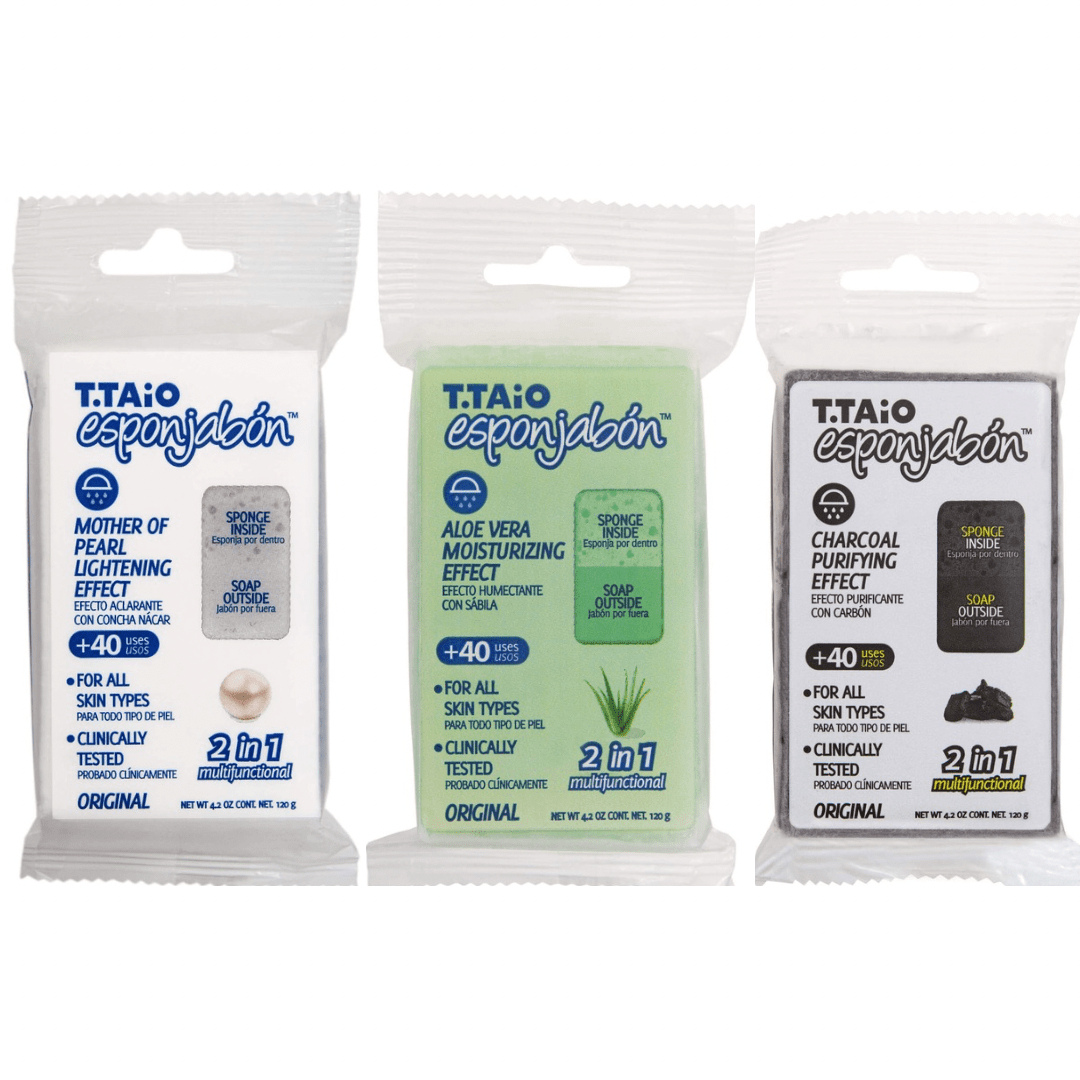 T.taio Esponjabon 2 - in - 1 Soap Infused Sponge - Festievibes Cosmetics