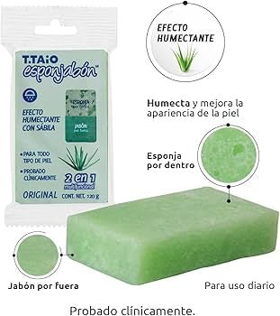 T.taio Esponjabon 2 - in - 1 Soap Infused Sponge - Festievibes Cosmetics