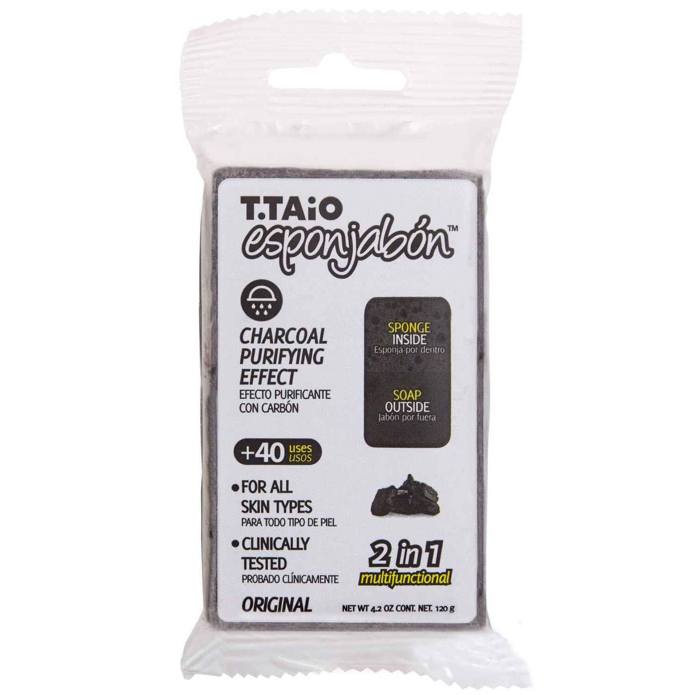 T.taio Esponjabon 2 - in - 1 Soap Infused Sponge - Festievibes Cosmetics