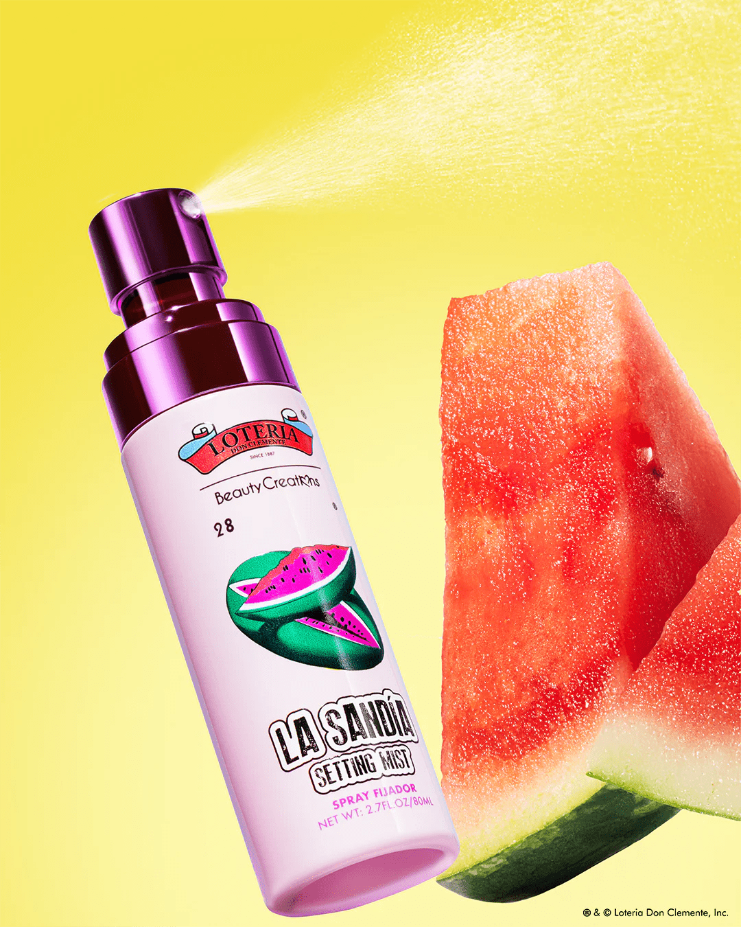 Beauty Creations LOTERÍA DON CLEMENTE "LA SANDIA" SETTING MIST - Festievibes Cosmetics