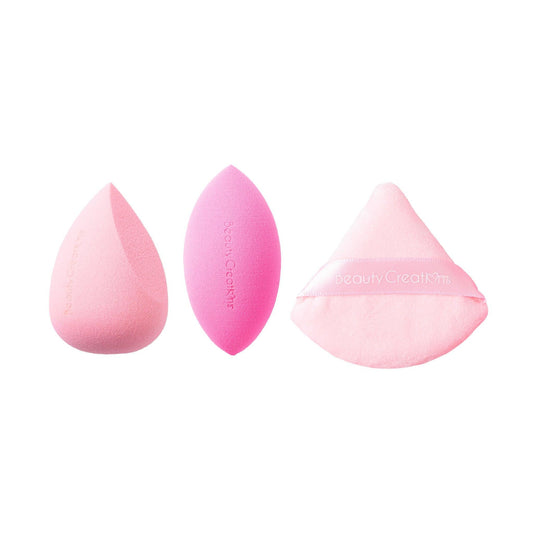 Blend and set Powderpuff and Sponge trio - Festievibes Cosmetics