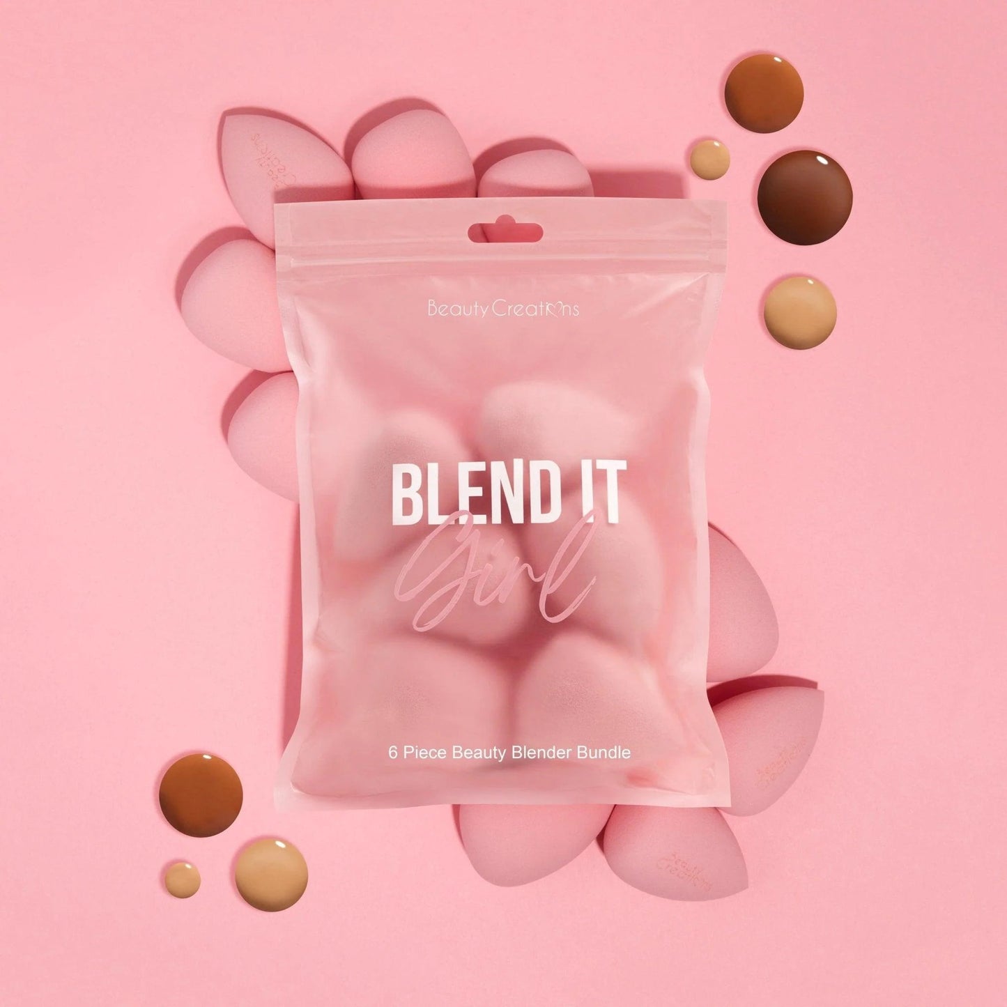 Blend It Girl 6 - Piece Makeup Sponge Bundle – Smooth, Flawless Application - Festievibes Cosmetics