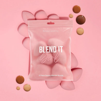 Blend It Girl 6 - Piece Makeup Sponge Bundle – Smooth, Flawless Application - Festievibes Cosmetics