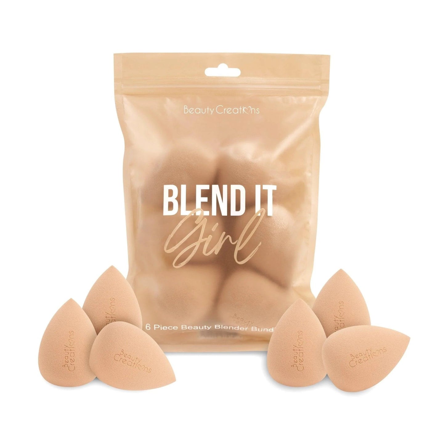 Blend It Girl 6 - Piece Makeup Sponge Bundle – Smooth, Flawless Application - Festievibes Cosmetics