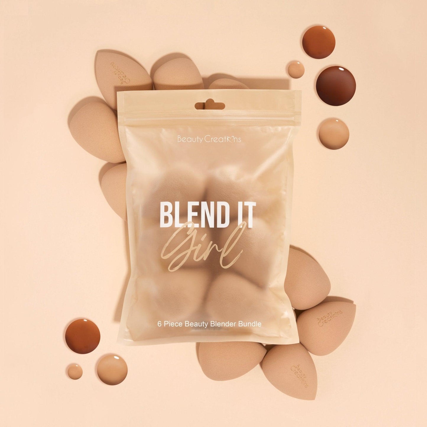 Blend It Girl 6 - Piece Makeup Sponge Bundle – Smooth, Flawless Application - Festievibes Cosmetics