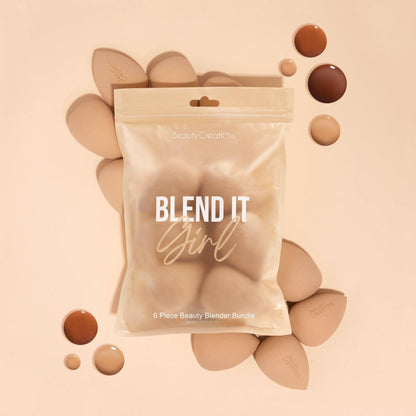 Blend It Girl 6 - Piece Makeup Sponge Bundle – Smooth, Flawless Application - Festievibes Cosmetics