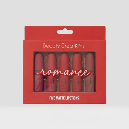 Five Piece Matte Lipstick Set - Festievibes Cosmetics