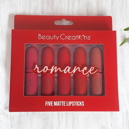 Five Piece Matte Lipstick Set - Festievibes Cosmetics