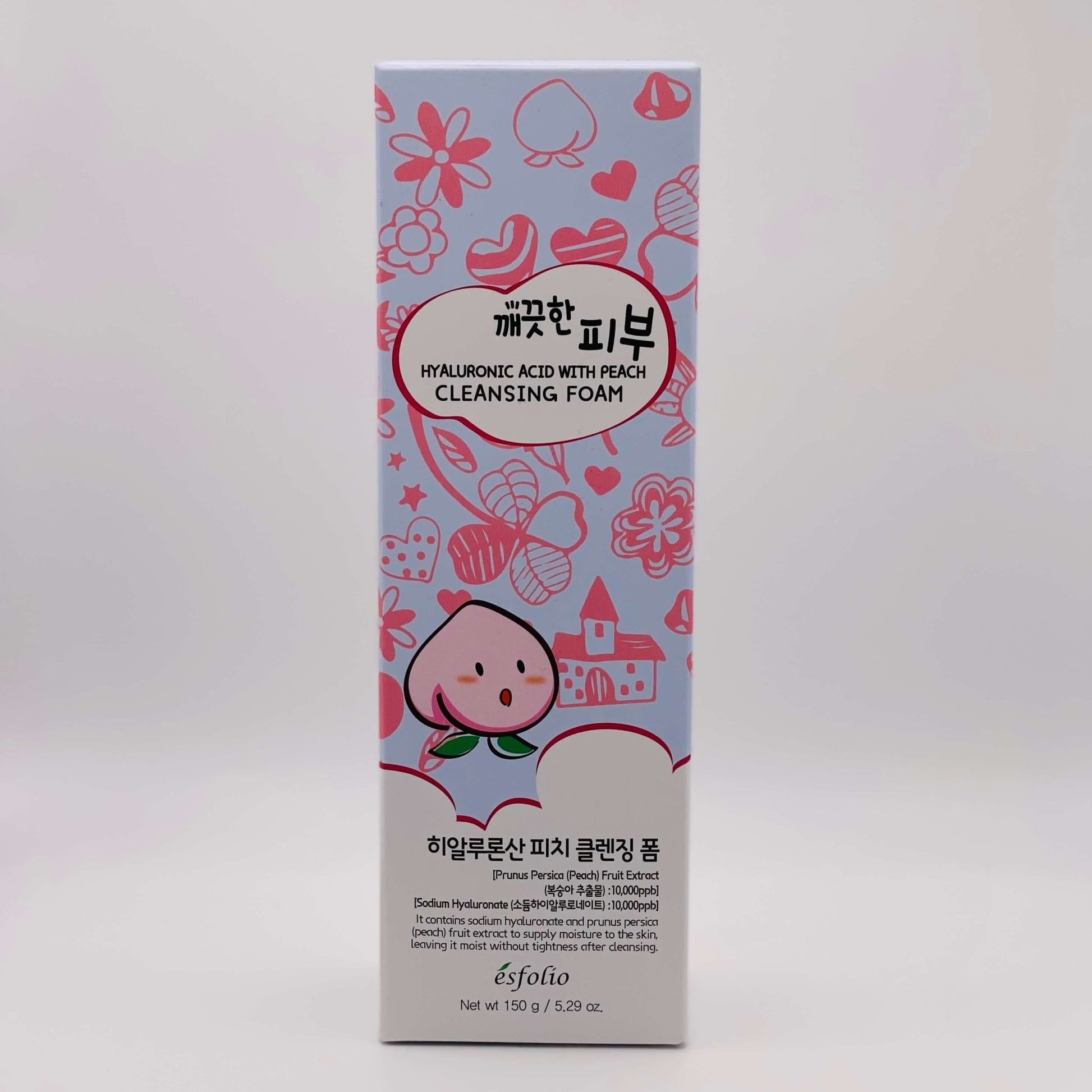 Hyaluronic Acid with Peach Cleansing Foam - Festievibes Cosmetics