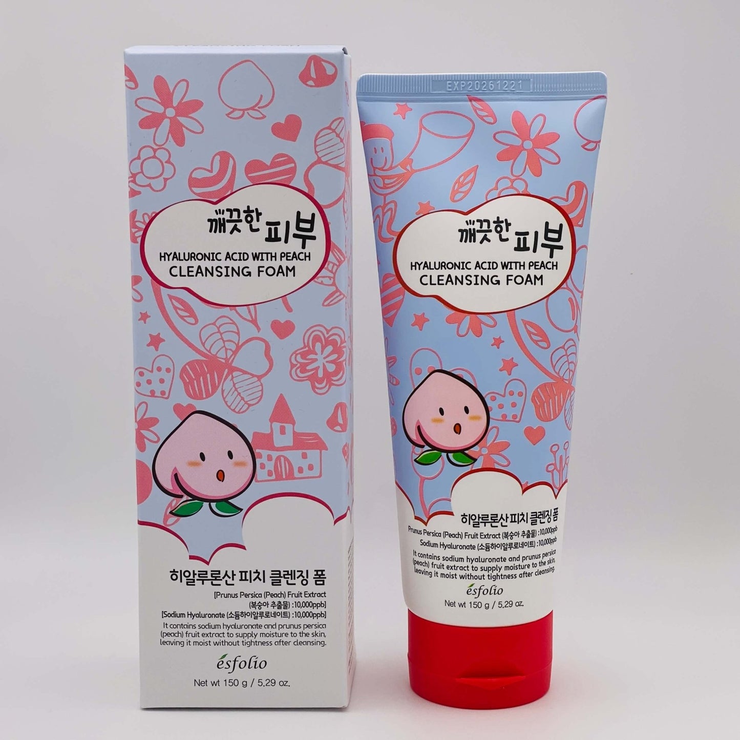 Hyaluronic Acid with Peach Cleansing Foam - Festievibes Cosmetics