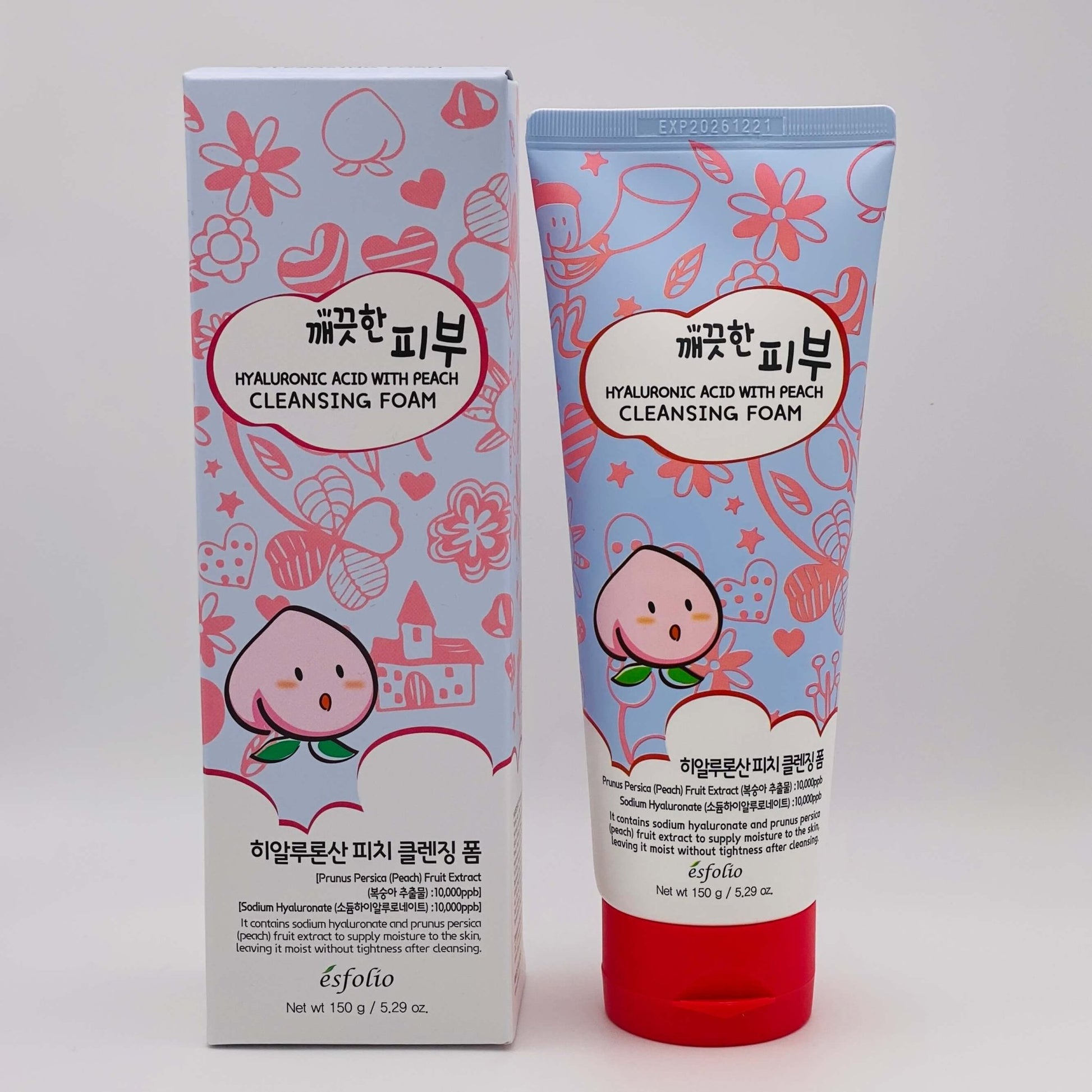 Hyaluronic Acid with Peach Cleansing Foam - Festievibes Cosmetics