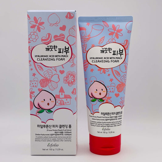 Hyaluronic Acid with Peach Cleansing Foam - Festievibes Cosmetics