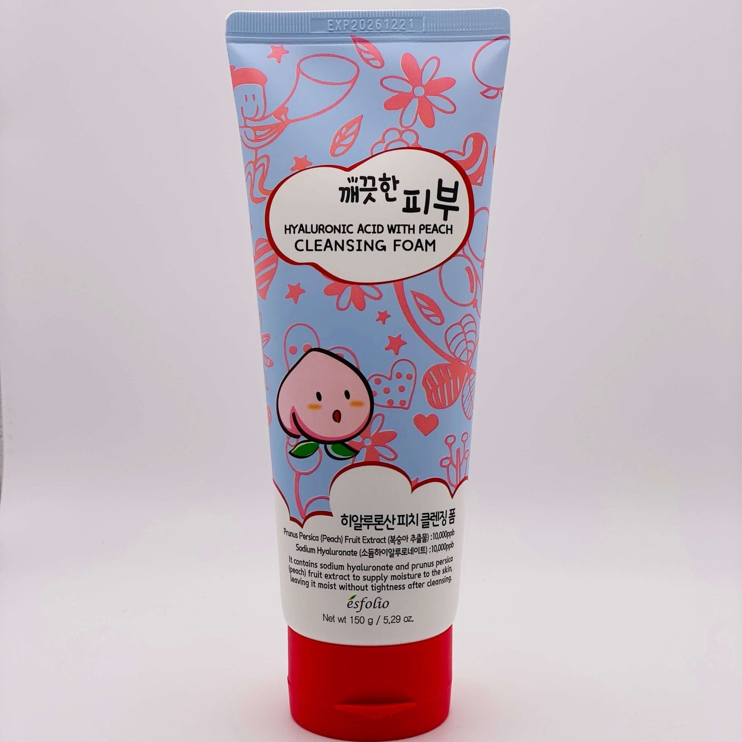 Hyaluronic Acid with Peach Cleansing Foam - Festievibes Cosmetics