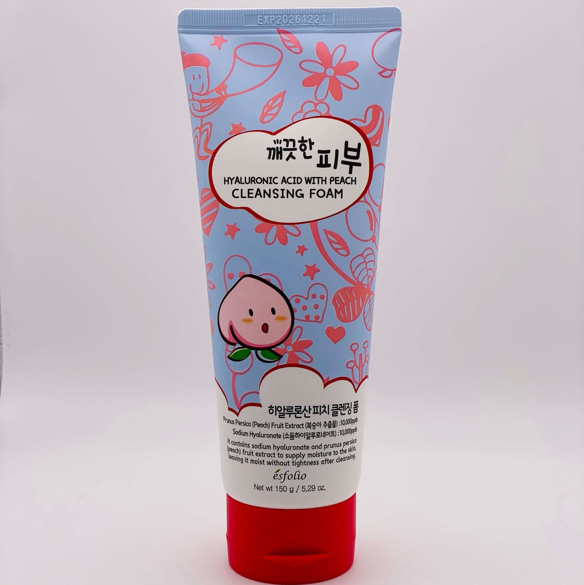 Hyaluronic Acid with Peach Cleansing Foam - Festievibes Cosmetics