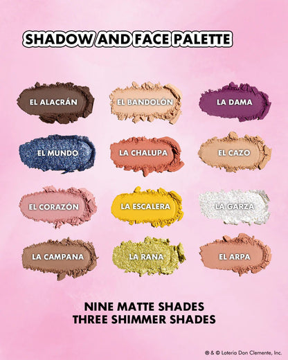 LOTERÍA DON CLEMENTE Shadow & Face Palette - Festievibes Cosmetics