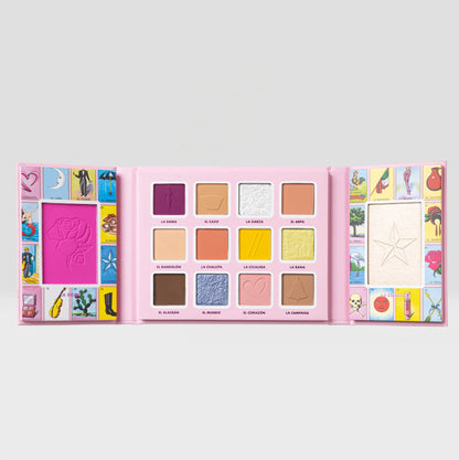 LOTERÍA DON CLEMENTE Shadow & Face Palette - Festievibes Cosmetics