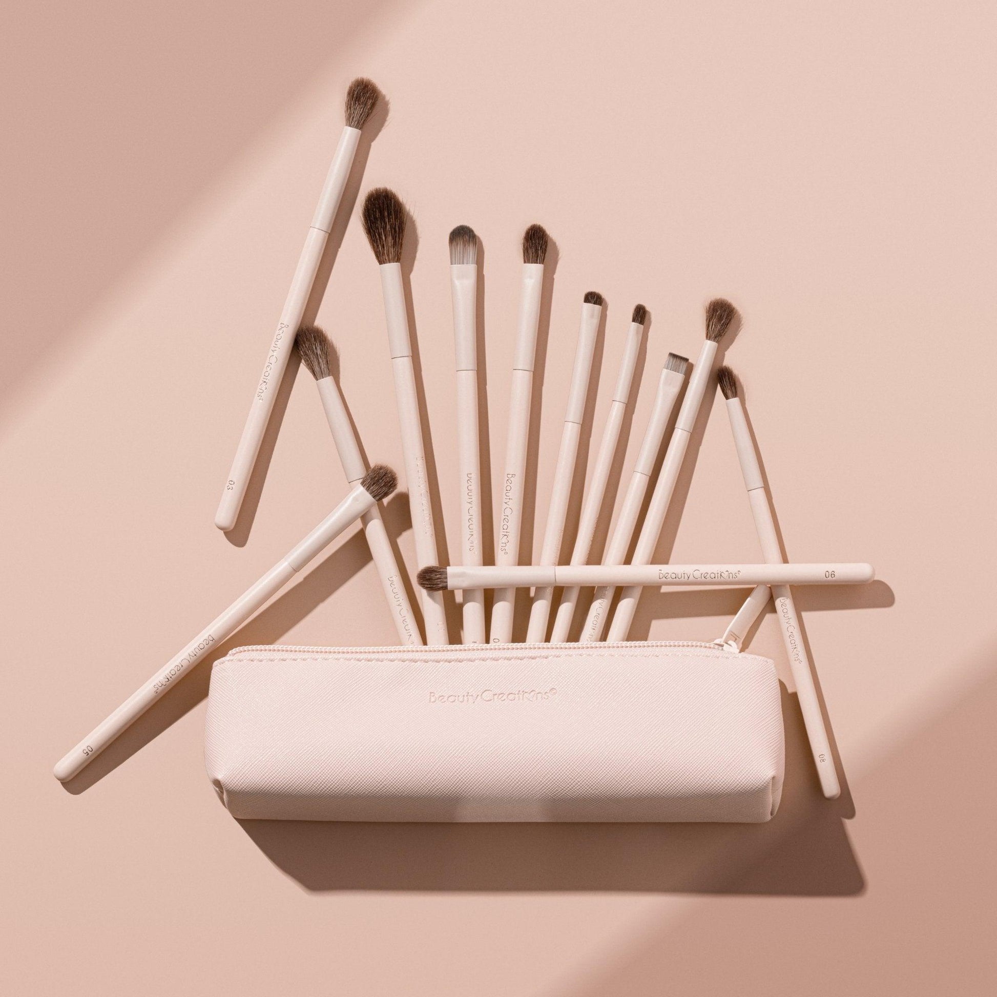 Nude X 12 Piece Brush Set - Festievibes Cosmetics