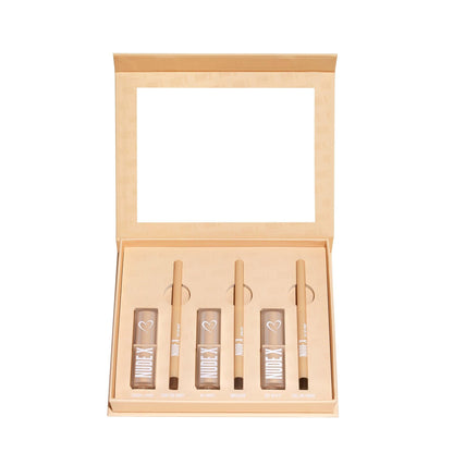 Nude X Lip Liner and Lipstick Set - Festievibes Cosmetics