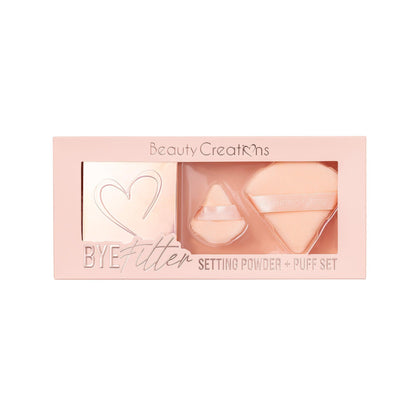 Pink Cloud Setting Powder + Puff Set Talc Free - Festievibes Cosmetics
