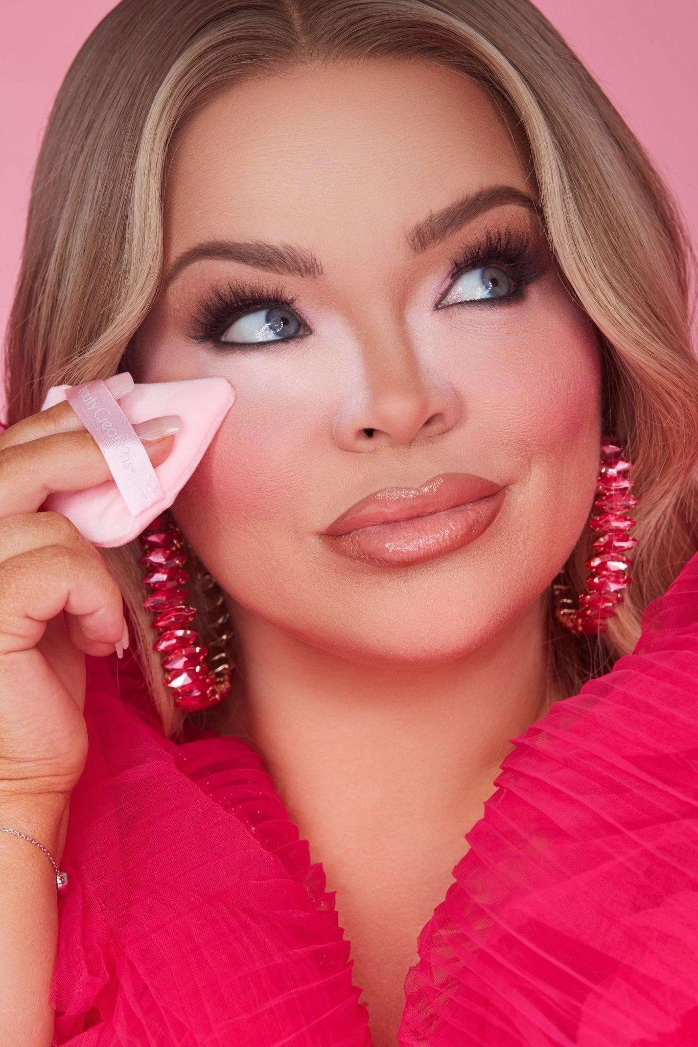Pink Cloud Setting Powder + Puff Set Talc Free - Festievibes Cosmetics