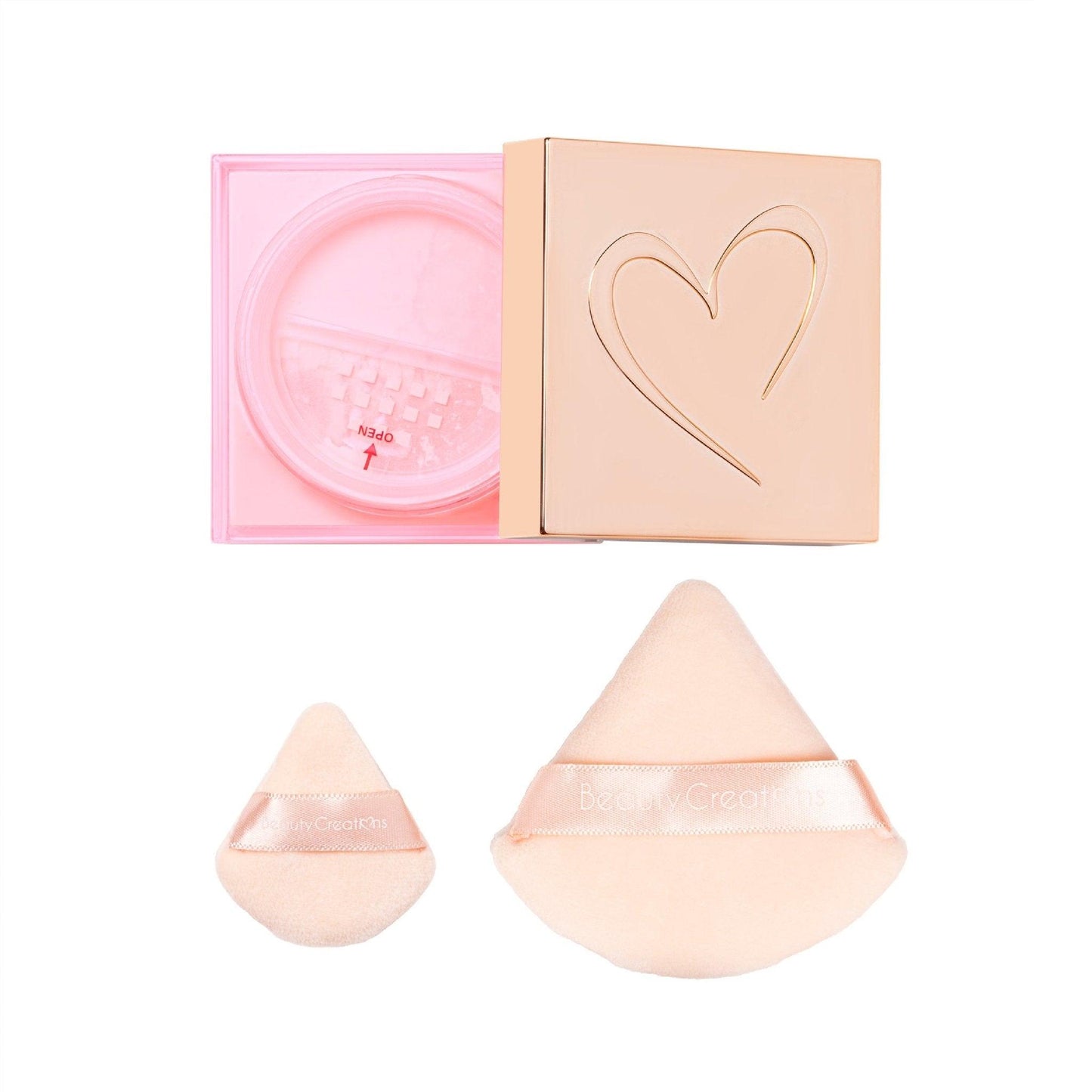Pink Cloud Setting Powder + Puff Set Talc Free - Festievibes Cosmetics