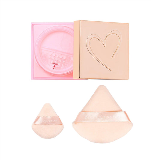 Pink Cloud Setting Powder + Puff Set Talc Free - Festievibes Cosmetics