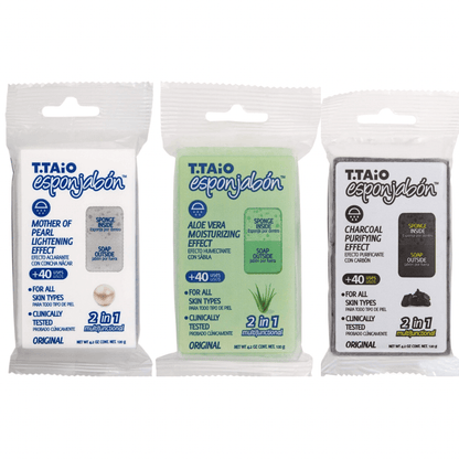 T.taio Esponjabon 2 - in - 1 Soap Infused Sponge - Festievibes Cosmetics