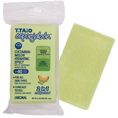 T.taio Esponjabon 2 - in - 1 Soap Infused Sponge - Festievibes Cosmetics